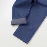 キラキラ刺しゅう裾スカラップ無地ドットライトオンスデニムセットアップ(90~13… | SLAP SLIP | 詳細画像14 