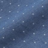 キラキラ刺しゅう裾スカラップ無地ドットライトオンスデニムセットアップ(90~13… | SLAP SLIP | 詳細画像21 