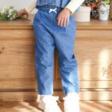 キラキラ刺しゅう裾スカラップ無地ドットライトオンスデニムセットアップ(90~13… | SLAP SLIP | 詳細画像23 