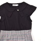 【お揃い】リボン風襟付き肩あきチェックタック入りジャンパースカート(80~140… | SLAP SLIP | 詳細画像7 