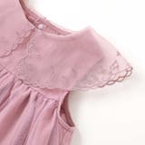 ハート音符刺しゅうオーガンジービッグカラーワンピース(80~130cm) | SLAP SLIP | 詳細画像11 