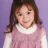 ハート音符刺しゅうオーガンジービッグカラーワンピース(80~130cm) | SLAP SLIP | 詳細画像8 