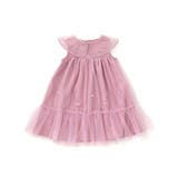 ハート音符刺しゅうオーガンジービッグカラーワンピース(80~130cm) | SLAP SLIP | 詳細画像9 