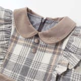 【お揃い】襟付きタックスカートチェックジャンパースカート(90~130cm) | SLAP SLIP | 詳細画像8 