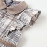【お揃い】襟付きタックスカートチェックジャンパースカート(90~130cm) | SLAP SLIP | 詳細画像9 