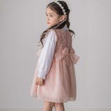 ふわふわオーガンジーフリルリボンペプラムドレス風ジャンパースカート(90~130… | SLAP SLIP | 詳細画像22 