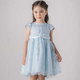 ブルー | お花チュールワンピース(110~130cm) | SLAP SLIP