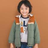 【お揃い】バイカラー恐竜ロケット総柄8WAYコート(80~130cm) | SLAP SLIP | 詳細画像1 