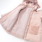 ふわふわファーポケットフリルたっぷり中綿ロングコート(90～130cm） | SLAP SLIP | 詳細画像15 