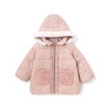 ふわふわファーポケットフリルたっぷり中綿ロングコート(90～130cm） | SLAP SLIP | 詳細画像4 