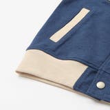 【お揃い】バイカラーデニムニットスウェットスタジャン(80~130cm) | SLAP SLIP | 詳細画像12