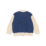 【お揃い】バイカラーデニムニットスウェットスタジャン(80~130cm) | SLAP SLIP | 詳細画像6