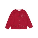 ジュエル風ボタン縁スカラップニットカーディガン(90~130cm) | SLAP SLIP | 詳細画像11