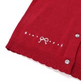 ジュエル風ボタン縁スカラップニットカーディガン(90~130cm) | SLAP SLIP | 詳細画像16