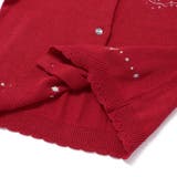 ジュエル風ボタン縁スカラップニットカーディガン(90~130cm) | SLAP SLIP | 詳細画像17