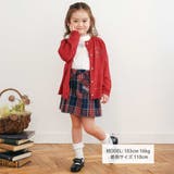 ジュエル風ボタン縁スカラップニットカーディガン(90~130cm) | SLAP SLIP | 詳細画像3