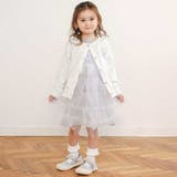 ジュエル風ボタン縁スカラップニットカーディガン(90~130cm) | SLAP SLIP | 詳細画像6