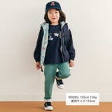 肩切り替え無地総柄リバーシブルタフタジャケット(80~130cm) | SLAP SLIP | 詳細画像2 