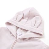 アニマルネコウサギ耳付きフード裾フリルフルジップパーカー(80~130cm) | SLAP SLIP | 詳細画像18 