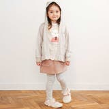 アニマルネコウサギ耳付きフード裾フリルフルジップパーカー(80~130cm) | SLAP SLIP | 詳細画像3 