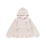 アニマルネコウサギ耳付きフード裾フリルフルジップパーカー(80~130cm) | SLAP SLIP | 詳細画像6 