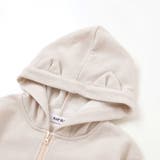 アニマルネコウサギ耳付きフード裾フリルフルジップパーカー(80~130cm) | SLAP SLIP | 詳細画像8 