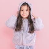 グレー(ネコ) | アニマルウサギクマネコハートポケット付きふわふわファージャケット | SLAP SLIP