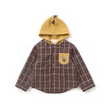 【リバーシブル】ツンツン恐竜トサカフード付きチェックボアジャケット(80~130… | SLAP SLIP | 詳細画像12 
