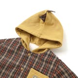 【リバーシブル】ツンツン恐竜トサカフード付きチェックボアジャケット(80~130… | SLAP SLIP | 詳細画像16 