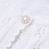 縁スカラップパール調ボタンニットカーディガン(110~130cm) | SLAP SLIP | 詳細画像10