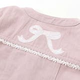 ツイルデニム後ろリボンレース刺しゅう入りノーカラージャケット(90~130cm) | SLAP SLIP | 詳細画像11 