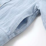 ツイルデニム後ろリボンレース刺しゅう入りノーカラージャケット(90~130cm) | SLAP SLIP | 詳細画像20 