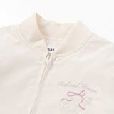 リボン刺しゅう裾フレアタフタブルゾン(90~130cm) | SLAP SLIP | 詳細画像7 