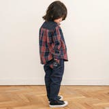 【お揃い】ツイル胸ポケットチェックシャツ(80~130cm) | SLAP SLIP | 詳細画像5 