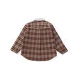 【お揃い】もこもこボア襟切り替えチェックシャツ(90~130cm) | SLAP SLIP | 詳細画像15 