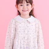 ストライプ＆花柄裾刺しゅうフレアブラウス(90~130cm) | SLAP SLIP | 詳細画像3 