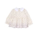 ストライプ＆花柄裾刺しゅうフレアブラウス(90~130cm) | SLAP SLIP | 詳細画像4 