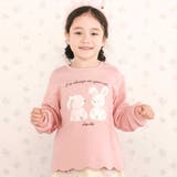 アニマルクマウサギ裾スカラップトレーナー(80~130cm) | SLAP SLIP | 詳細画像1 