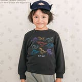 ブラック | 恐竜刺しゅうトレーナー(80~130cm) | SLAP SLIP