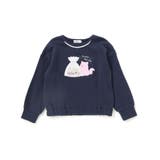 ネコクマイヌアニマルオーガンジーパッチモチーフトレーナー(80~130cm) | SLAP SLIP | 詳細画像6 