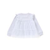 ネックレス風刺しゅうチュール切り替え肩フリルトレーナー(80~130cm) | SLAP SLIP | 詳細画像15 