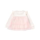 ネックレス風刺しゅうチュール切り替え肩フリルトレーナー(80~130cm) | SLAP SLIP | 詳細画像6 