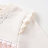 ネックレス風刺しゅうチュール切り替え肩フリルトレーナー(80~130cm) | SLAP SLIP | 詳細画像8 