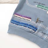 ガタゴト電車サガラ刺しゅう袖切り替えトレーナー(80~130cm) | SLAP SLIP | 詳細画像9 