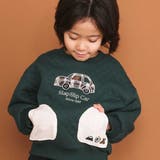 クマアニマル刺しゅうポケット付き長袖トレーナー(80~130cm) | SLAP SLIP | 詳細画像3 