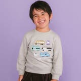 グレー | 電車がいっぱいワクワクトレーナー(80~130cm) | SLAP SLIP