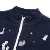 恐竜くるまロケットおもちゃ刺しゅうハーフジップトップス(80~130cm) | SLAP SLIP | 詳細画像10 