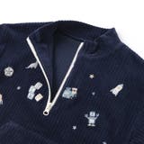 恐竜くるまロケットおもちゃ刺しゅうハーフジップトップス(80~130cm) | SLAP SLIP | 詳細画像11 