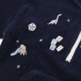 恐竜くるまロケットおもちゃ刺しゅうハーフジップトップス(80~130cm) | SLAP SLIP | 詳細画像12 