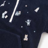 恐竜くるまロケットおもちゃ刺しゅうハーフジップトップス(80~130cm) | SLAP SLIP | 詳細画像13 